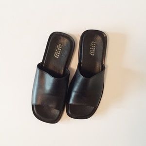 Barney’s NY men’s leather slide sandals